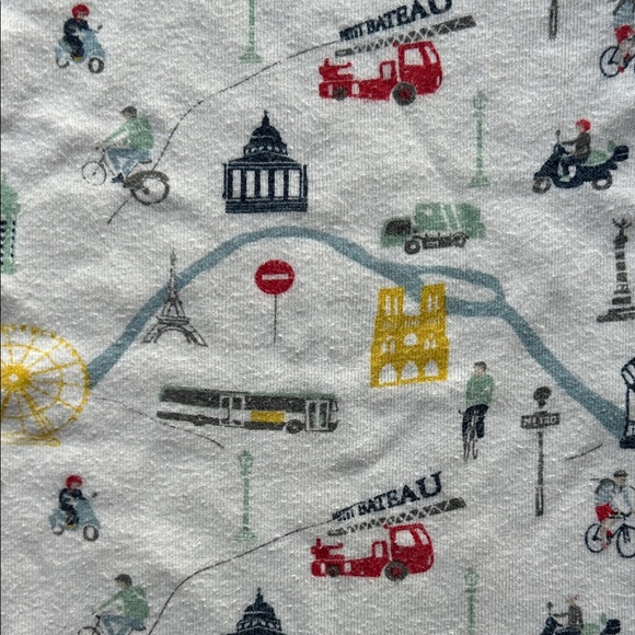 Petit Bateau Printed Baby Onesie 6-12mo - Picture 3 of 4